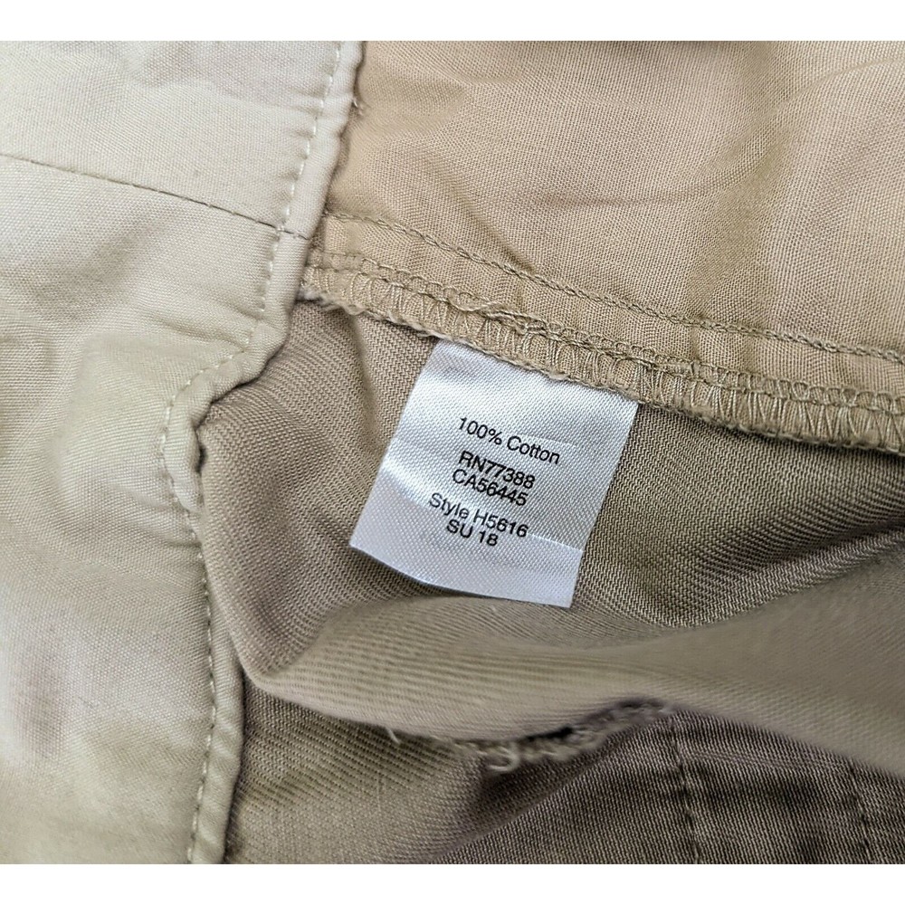 J. Crew Women's 8 Beige Tan Khaki Chino 100% Cotton Shorts 3.5" Inseam Mid Rise - Picture 5 of 11